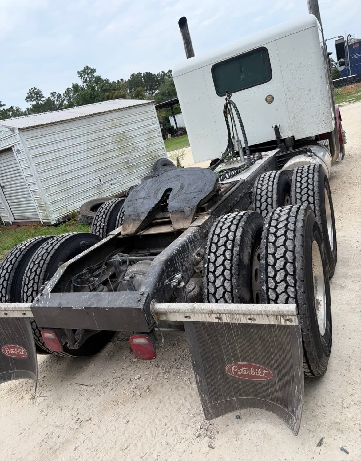 Peterbilt semi-truck with new drive tires installed in Lake City FL